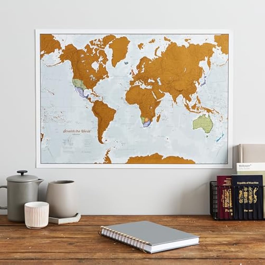 Scratch The World® Travel Map - Scratch Off World Map Poster + Bonus Europe Scratch - Maps International - 50 Years + of map Making - Most Detailed Map Gift