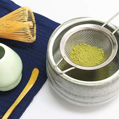 Artcome Japanese Matcha Tea Set, Matcha Whisk, Traditional Scoop, Matcha Bowl, Ceramic Whisk Holder, Handmade Matcha Ceremony Kit for Traditional Japanese Tea Ceremony (7 Pcs)