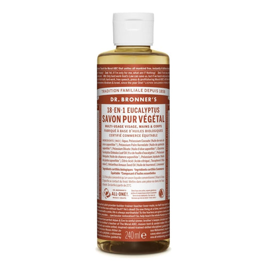 Dr.Bronner's Savon pur v?g?tal eucalyptus 240ml