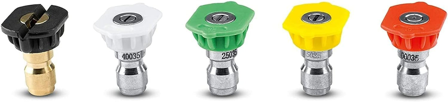 K?rcher 5 Piece Spray Nozzle Kit for Pressure Washers up to 4000 PSI - Quick Connect Fitting - Universal