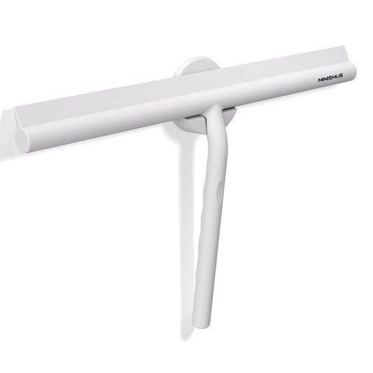 Minismus Silicone Shower Squeegee ? Window and Door Glass Cleaner ? Shower Squeegee ? Glass and Mirror Cleaner ? No Drilling Required, Magnetic