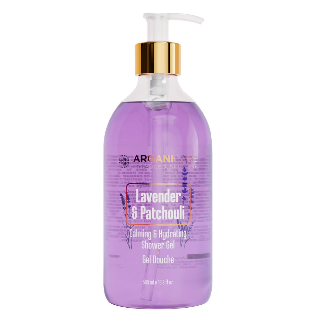 Arganicare Shower Gel - Lavender & Patchouli - Bottle 500 ml