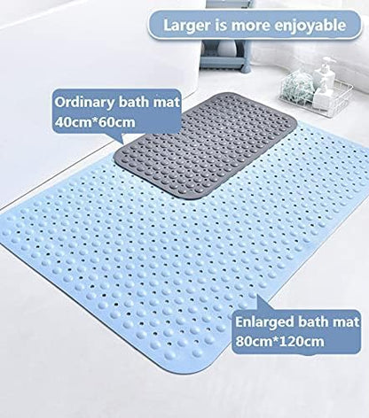 Stafeny Non-Slip Shower Mat for Inside the Non-Slip Anti-Mould Rubber Shower Mat (White, 40x70cm)