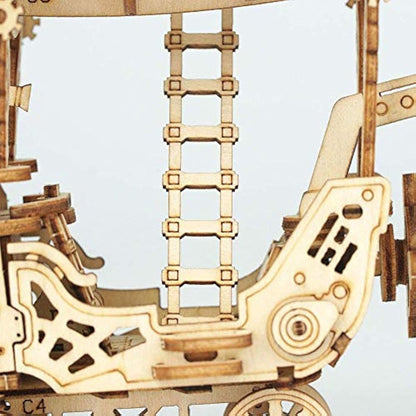 Rolife 3d Wooden Puzzle Woodcraft Construction Kit Model Kits For Kids, Teens and Adult (Airship)