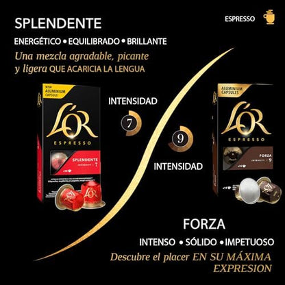 L'OR Favourites Assortment - Nespresso Compatible Coffee Pods (Pack of 8, Total 80 Drinks)
