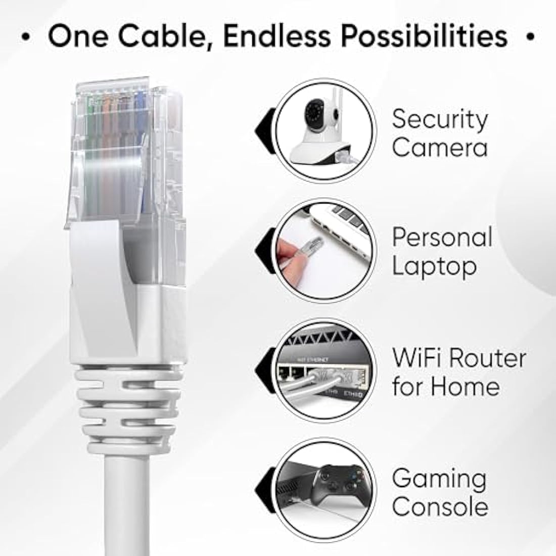 Mr. Tronic Bulk Cat 6 Ethernet Cable 305m, High Speed LAN Ethernet Network Cable, 305m Bulk Cat6 Internet 1 Gbps, 250 MHz, ADSL AWG24, UTP CCA (305 Meters, Grey)