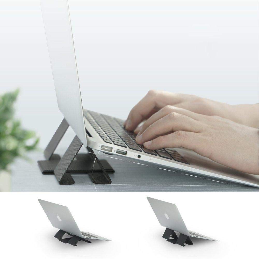 Ringke Folding Stand 2, Laptop Stand, Foldable Portable Adjustable Height Ergonomia Universal Notebook PC Holder, Riser for Dell, HP, Lenovo