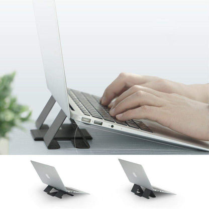 Ringke Folding Stand 2, Laptop Stand, Foldable Portable Adjustable Height Ergonomia Universal Notebook PC Holder, Riser for Dell, HP, Lenovo