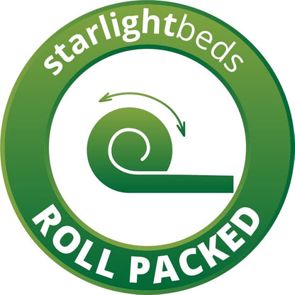 Starlight Beds Close Wave 8-Inch Deep European Single Mattress - Budget Sprung Design with Memory Foam Layer, White (90cm x 200cm x 20cm)