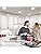 LAMPAOUS Under Cabinet Kitchen Lights,Dimmable Under Cupboard Lighting 24W, Daylight Cool White 6000K Under Counter Lights,linkable Under Cabinet LED Lighting, Stairs/Closet Lights,6Pack