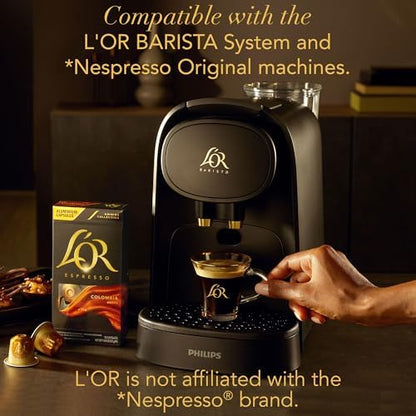 L'OR Espresso Vanilla Flavour - Aluminium Coffee Capsules (Pack of 10, Total 100 Capsules)