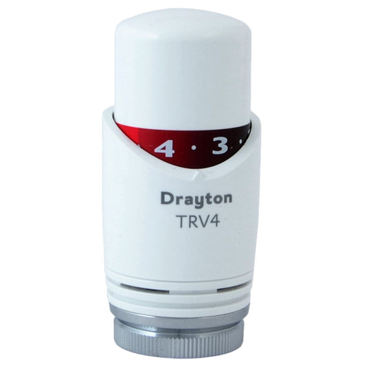 Drayton TRV4 Head Only White 0707007 Replacement TRV4 Thermostatic Radiator Valve Head Only