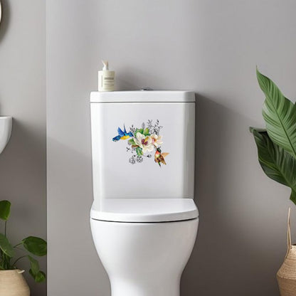 PRESSINART Toilet Seat Lid Cover Sticker 30 x 30 Inch Waterproof Peel and Stick PVC