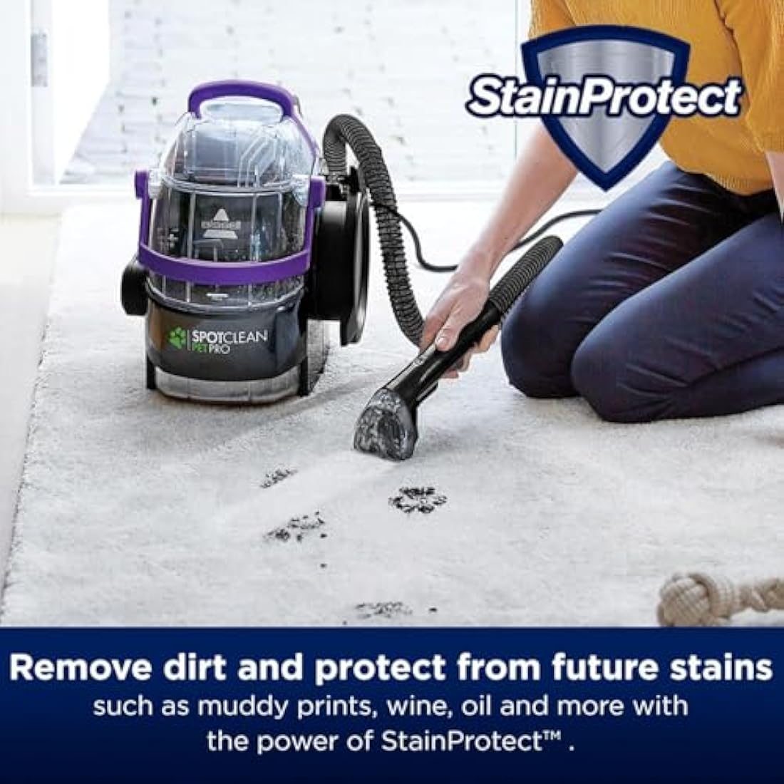 BISSELL SpotClean Pet Pro | Our Most Powerful Spot Cleaner, Perfect For Pet Owners | 15588