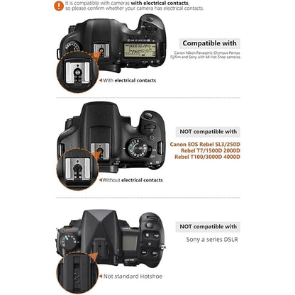 PHOTOOLEX LCD Flash Speedlite for Canon Nikon Sony Panasonic Olympus Fujifilm Pentax and Other DSLR Cameras and Digital Cameras Speedlight with Standard Hot Shoe for Studio Photography Photoshoot