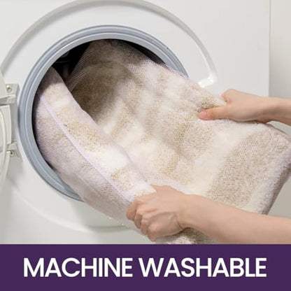 DEXI Bath Mat 61 x 92 cm, Washable Bathroom Mats with Non Slip Backing, Quick Dry Absorbent Large Floor Rugs, Beige