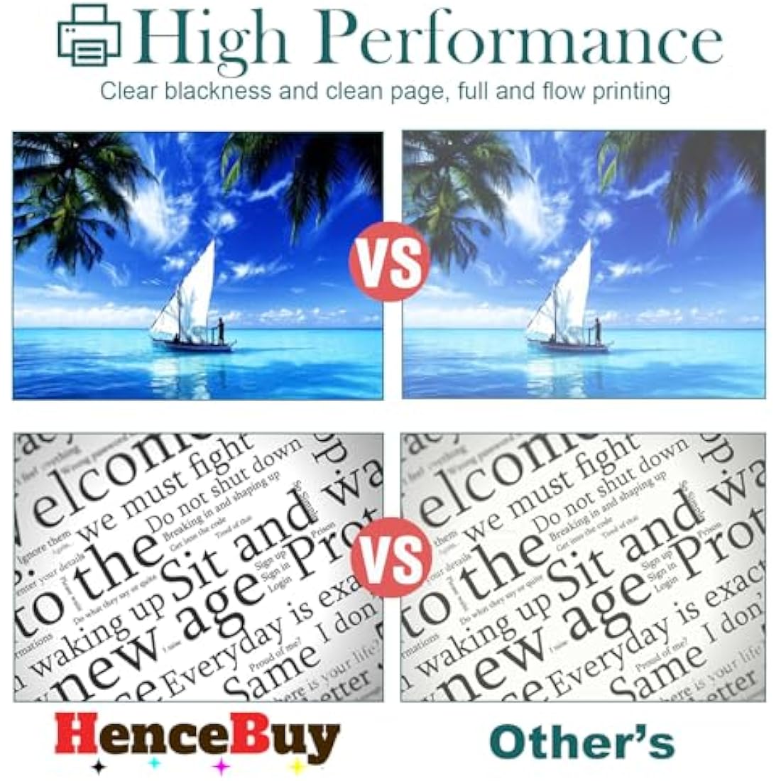 HenceBuy 410A Toner Cartridges Compatible for HP 410A CF410A 410X CF410X for Color LaserJet Pro MFP M477fdw M477fdn M377dw M452nw M452dn M477fnw Black Cyan Magenta Yellow (4-Pack)