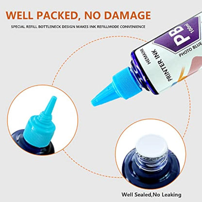 HEMAINK Refillable Ink Cartridges and 5 Bottles Ink Compatible with PGI-580XXL CLI-581XXL,for Pixma TS6150 TS6151 TS6250 TS6251 TS6350 TS6351 TS705 TR7550 TR8550 TS9150 TS9155 TS9550 Printer