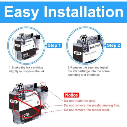 LCL Compatible Ink Cartridge LC-3237 LC3237 XL LC3237XL LC3237BK LC-3237BK LC-3237C LC-3237M LC-3237Y (4-pack KCMY) Replacement for Brother MFC-J5945DW MFC-J6945DW MFC-J6947DW HL-J6000DW