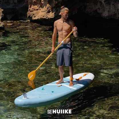 HUIIKE Stand Up Paddle Board for Adults with Accessories Included, Oar, Fins, Pump. Inflatable Sup Board Great Stability and Resistance. 10’ x 33" x 5.9", Maximum Load 286 lb