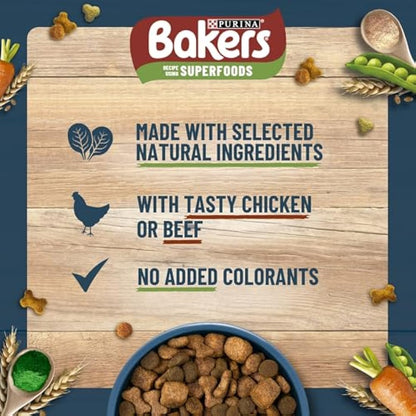 Bakers Adult Dry Dog Food Chicken and Veg 14 kg, Packaging May Vary