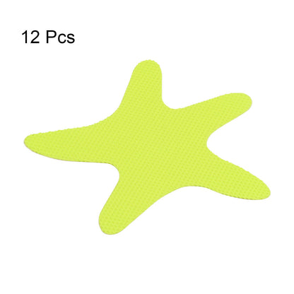 sourcing map 12pcs Non Slip Bathtub Stickers Bath Shower Floor 3.86" Anti-Slip Sticker Tape Starfish Style Decals for Bathroom Kitchen Bathtub Treads