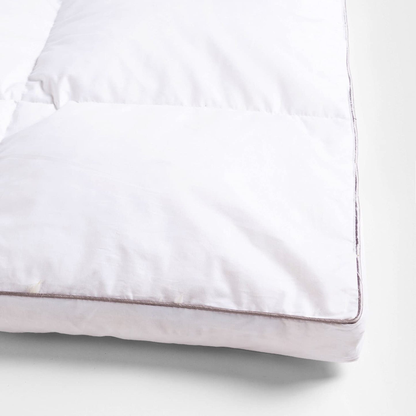 Classic Blanc Topper/Mattress Topper Goose Down extramullido, Cotton Cama 200-200 x 200 cm white