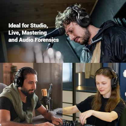 OneOdio A70 Bluetooth Headphones Over Ear, 72 Hrs Playtime, Monitor Level Stereo Sound Quality, Foldable Wireless＆Wired DJ Headphone, Professional Studio Headphones for DJ/TV/PC/Phone