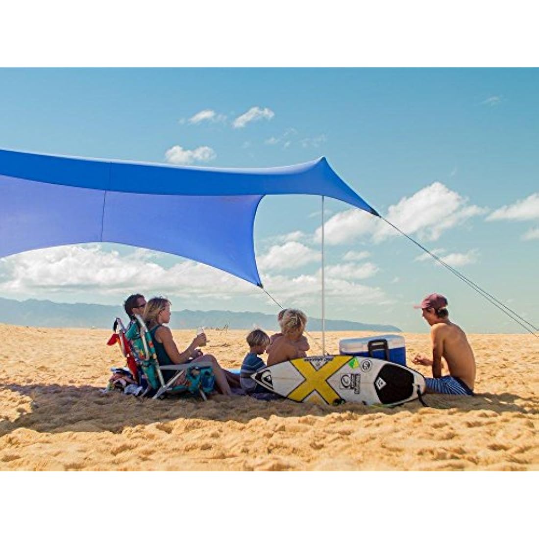 Neso Tents Grande Beach Tent, 2.1 m(7ft) Tall, 2.7m(9ft) x 2.7m(9ft), Reinforced Corners and Cooler Pocket