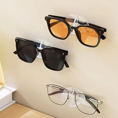 ARFUKA Acrylic Wall Sunglasses Organizer Glasses Holder for Multiple Eyeglasses, Sunglasses - Office & Home Decor Display Rack Pack of 12
