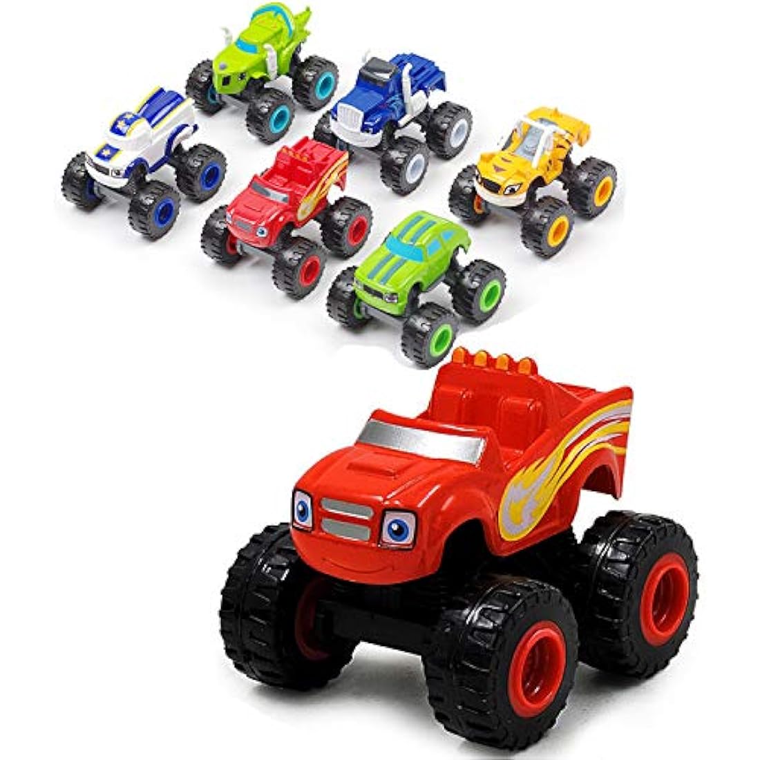 VI AI The Monster Machines - Truck Vehicles Toys Gifts - Scooters Car for Kids (6 pcs)