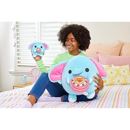 Snackles Super Sized 14 inch by ZURU Cuddly Squishy Comfort 14 inch Plush with License Snack Brand Accessory Hippo (Hugh)