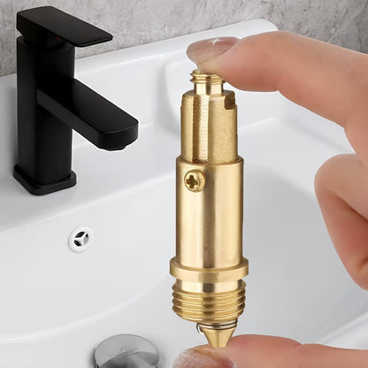 2 Pcs Basin Pop Up Click Clack Slotted Plug Bolt Assembly Basin Pop Up Sink Plug Replacement Click Clack Waste for Most Bathroom Bathtub Sink Drain