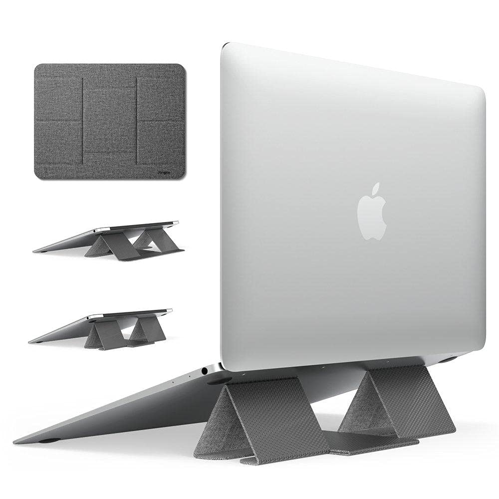 Ringke Folding Stand 2, Laptop Stand, Foldable Portable Adjustable Height Ergonomia Universal Notebook PC Holder, Riser for Dell, HP, Lenovo