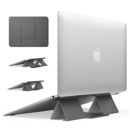 Ringke Folding Stand 2, Laptop Stand, Foldable Portable Adjustable Height Ergonomia Universal Notebook PC Holder, Riser for Dell, HP, Lenovo