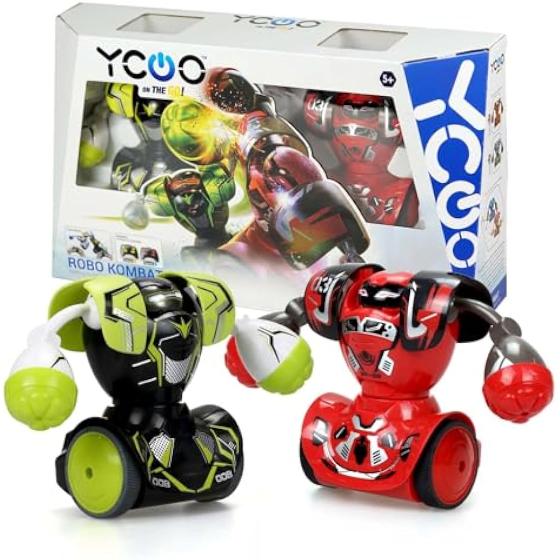 SilverLit Robo Kombat Twin pack | Pack of Two Fighting Robots | Lights and Punching Sound Effects | Remote Control Toy - Ultimate Battling Robots for Boys and Girls ages 5+