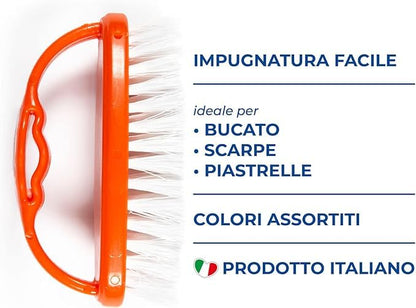 Parodi & Parodi spazzolinda Laundry Brush, Plastic, multicoloured, 11 x 17 x 1 cm
