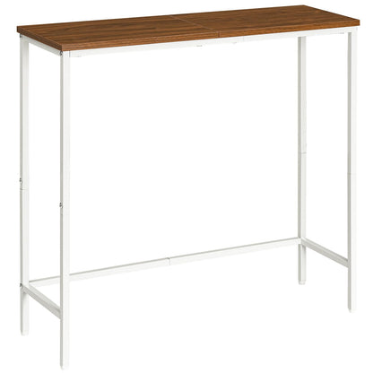 HOOBRO Console Table, Slim Console Table for Hallway, Metal Frame, Compact Display Table, Sofa Table for Small Spaces, Entryway, Living Room, Sturdy
