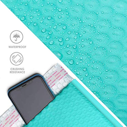 Switory 25pcs Poly Bubble Mailers A4 Padded Envelopes Bubble Envelopes Package Bags Lined Poly Mailer Self Seal Teal, 21.6cmx28cm