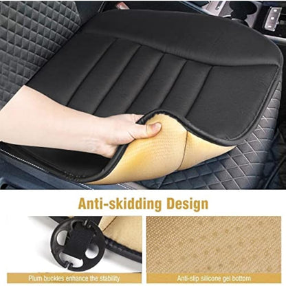Tsumbay Seat Cushion, Car Seat Cushion Memory Foam Cushion Soft Driver Seat Pad, Non Slip Car Seat Protector Comfort Universal for Home Car Office Chair Use - 1Pack