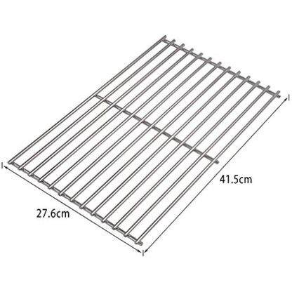 Onlyfire Replacement BBQ Stainless Steel Cooking Grates Fit for Tepro Toronto, Schwarz Model Grills,Set of 2