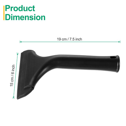 sourcing map 2Pcs 6 Inch Shower Squeegee for Glass Doors, All-Purpose Bath Squeegee with Handle for Bathroom Window Mirror Car Glass, Black/Black