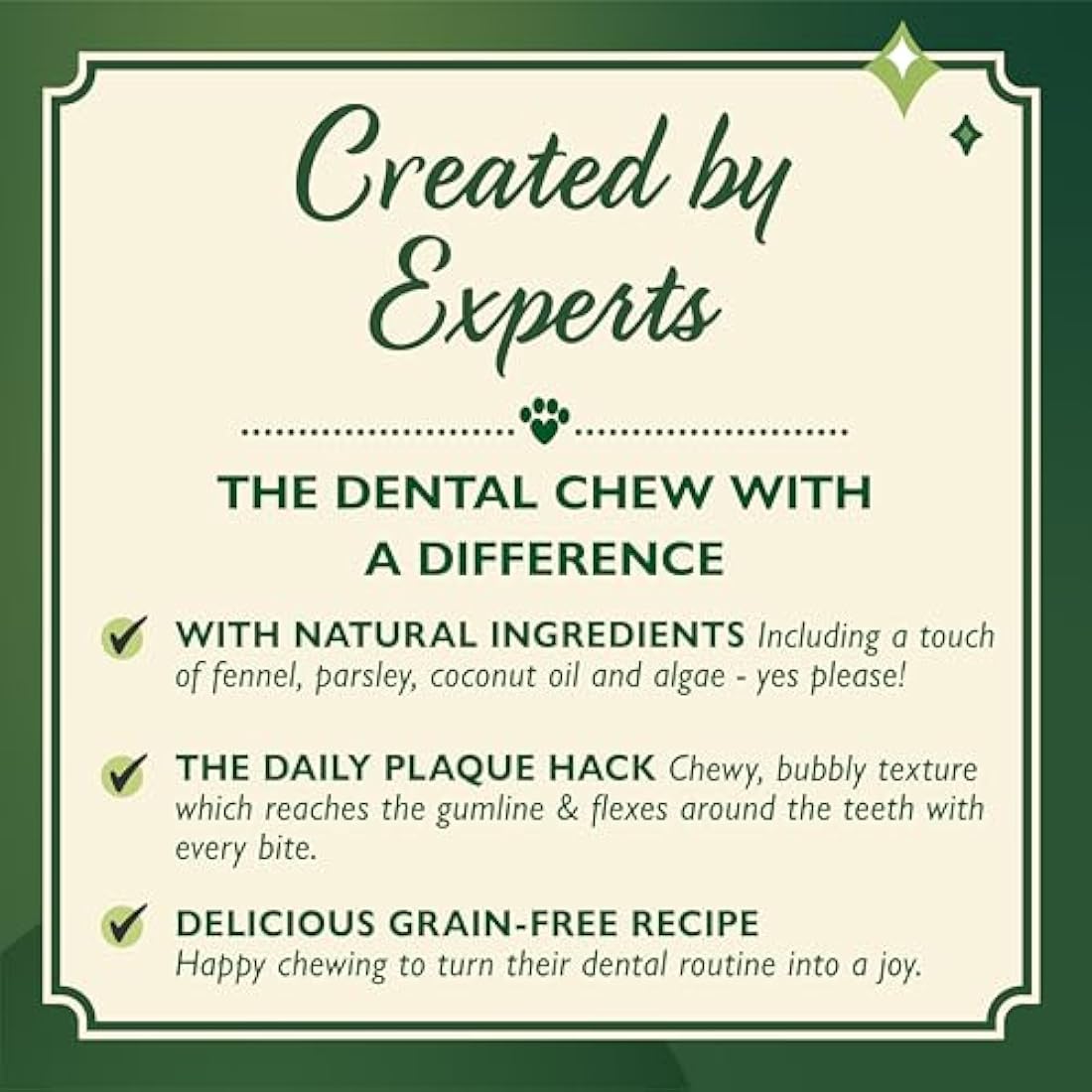 Lily's Kitchen Woofbrush Dental Chew - Natural Dental Sticks for Small Dogs (5 Packs of 7 Chews)