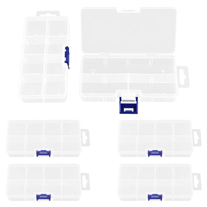 TONGIHS 6 Pcs Bead Storage Box,for Collecting Small Items,Transparent