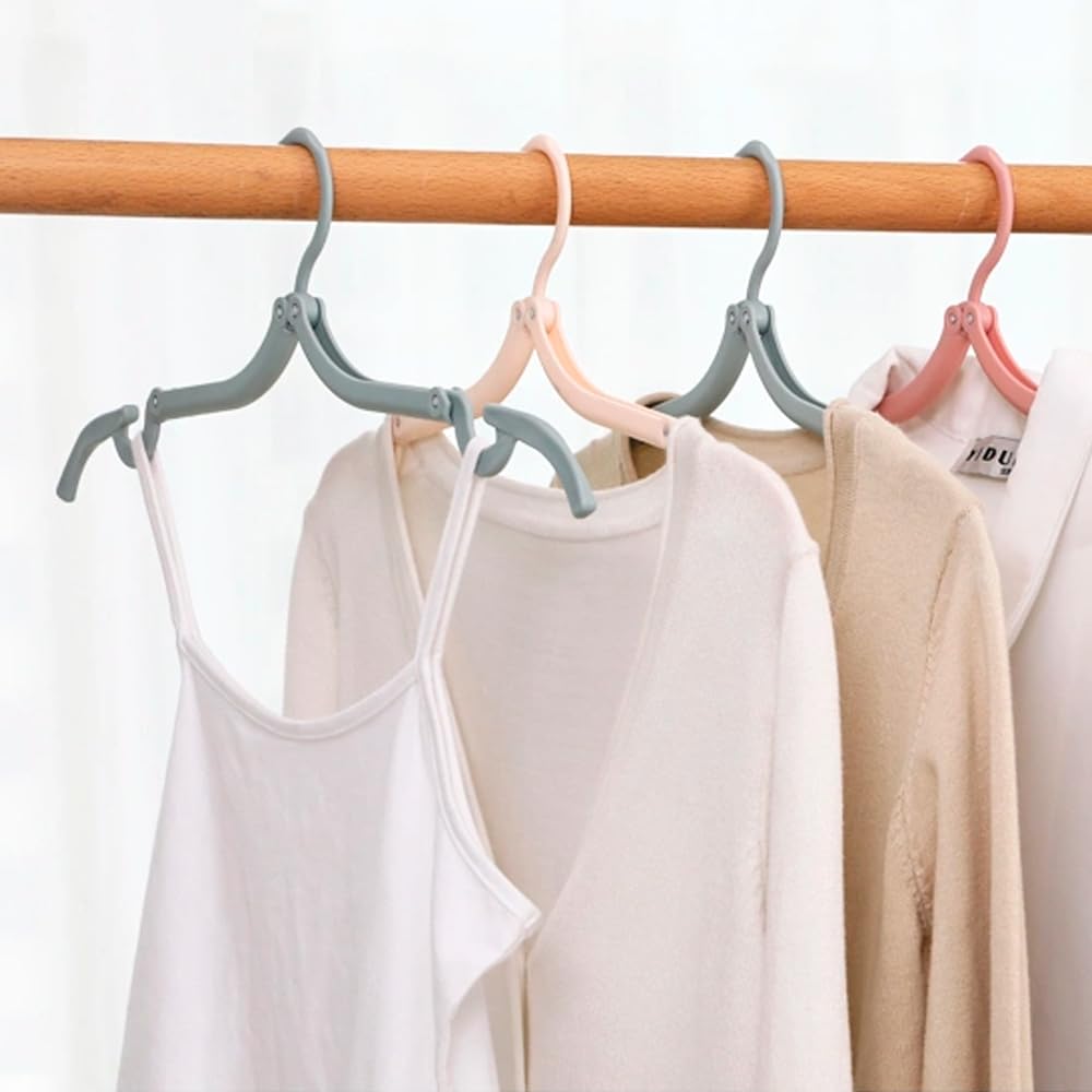 Armo® Pack Of 12 Foldable Travel Hanger Folding Clothes Shirts Dress Coat Portable Hanger