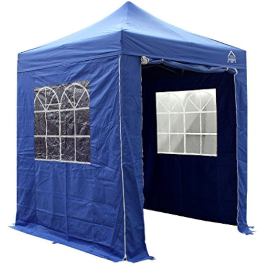 All Seasons Gazebos 2x2m Heavy Duty Fully Waterproof Pop up Gazebos and 4 Premium Side Walls - Royal Blue