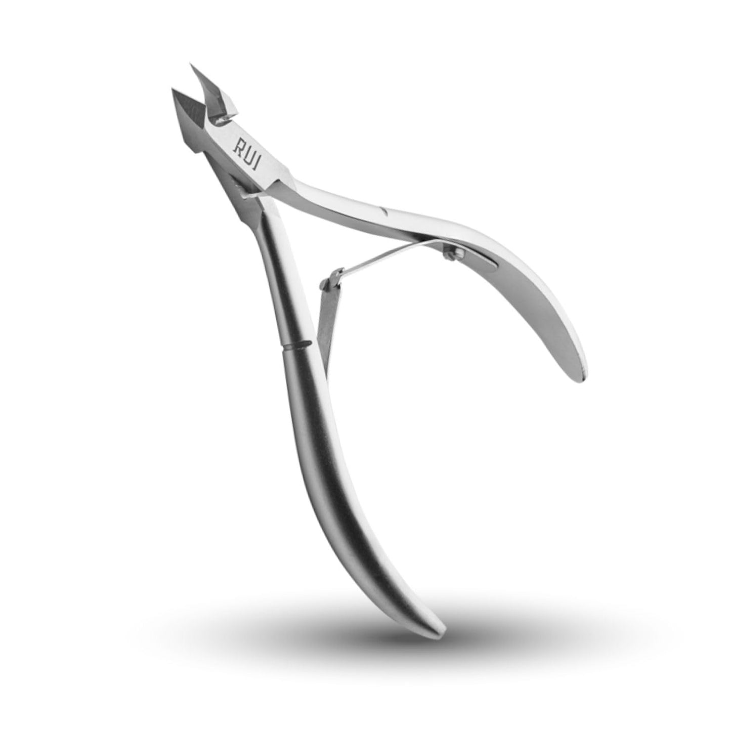 Rui Smiths Professional Cuticle Nippers | Precision Surgical-Grade Stainless Steel Cuticle Trimmer, French Handle, Double Spring, 4mm Jaw (Quarter