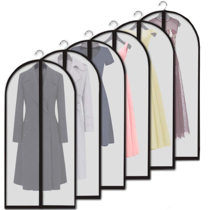 Moth Proof Clothes Covers, Waterproof Dustproof Garment Bags with Zip PEVA Translucent Garment Covers Bags, used for Storing Long Clothes, Dresses
