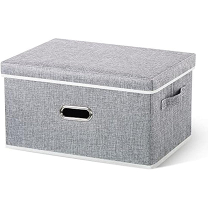 Lesfit Fabric Storage Box with Lid, 20 L
