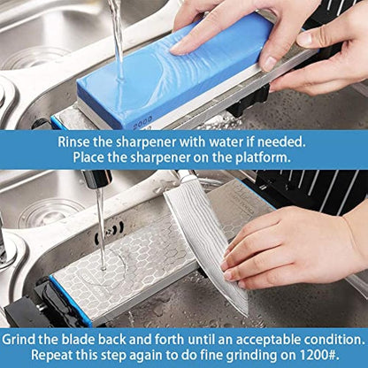 Diamond Flattening Stone Lapping Plate Double-Sided (400&1200) Grit Diamond Sharpening Plate Fixing Stone Flattener